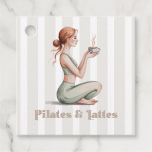 Pilates & Lattes Wellness-Erfahrung Geburtstag Geschenkanhänger