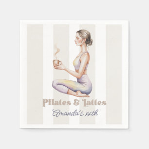 Pilates & Lattes Wellness-Erfahrung Geburtstag Serviette