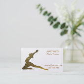 Pilates Lehrer Pilates Lehrer stilvoll Visitenkarte (Stehend Vorderseite)