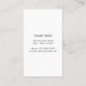 Pilates-Lehrer Visitenkarte (Rückseite)