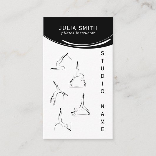 Pilates-Lehrer Visitenkarte (Vorderseite)