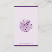 Pilates-Lehrer Visitenkarte (Rückseite)