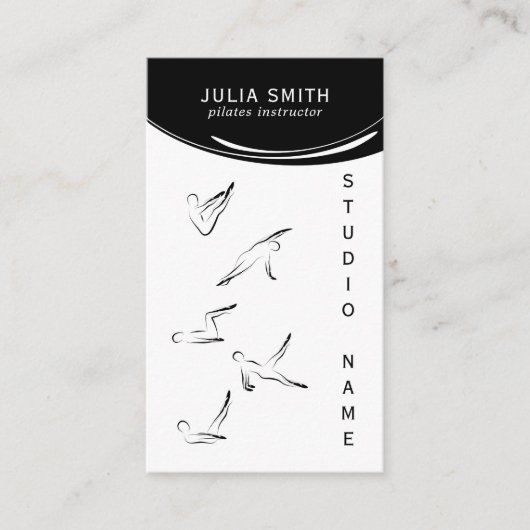 Pilates-Lehrer Visitenkarte (Vorderseite)