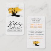 Pilates-Lehrer Visitenkarte (Vorne/Hinten)