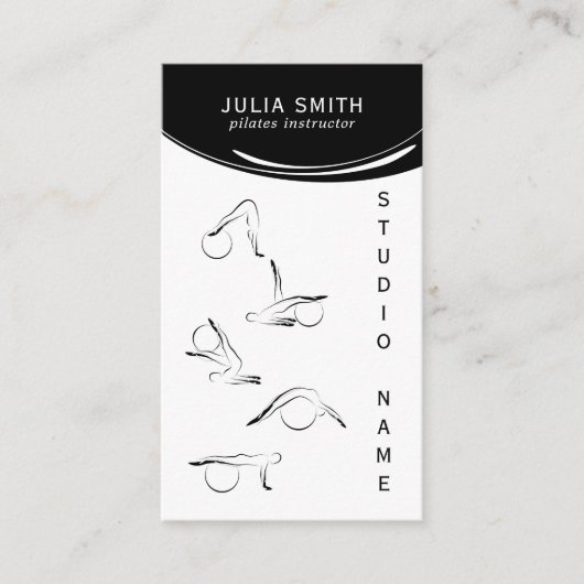 Pilates-Lehrer Visitenkarte (Vorderseite)
