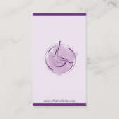 Pilates-Lehrer Visitenkarte (Rückseite)