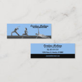 Pilates Lehrer-Visitenkarte-Farbe veränderbar Mini Visitenkarte (Vorne/Hinten)