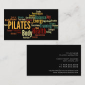 PILATES Lehrer-Visitenkarte Visitenkarte (Vorne/Hinten)
