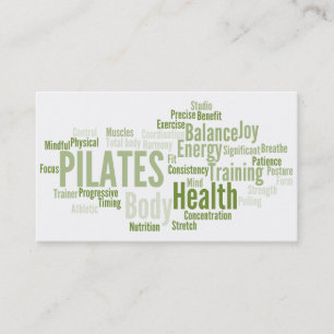 PILATES Lehrer-Visitenkarte Visitenkarte