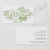 PILATES Lehrer-Visitenkarte Visitenkarte (Vorne/Hinten)