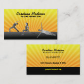 Pilates Lehrer-Visitenkarten Visitenkarte (Vorne/Hinten)