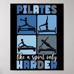 Pilates-Lehrer Yoga Poster