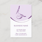 Pilates-Lehrerkarte mit zwei Pilates-Posen Visitenkarte (Rückseite)