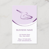 Pilates-Lehrerkarte mit zwei Pilates-Posen Visitenkarte (Rückseite)