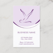 Pilates-Lehrerkarte mit zwei Pilates-Posen Visitenkarte (Rückseite)