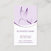 Pilates-Lehrerkarte mit zwei Pilates-Posen Visitenkarte (Rückseite)