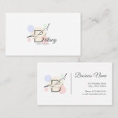 Pilates Letter B Pose | Monogram Letter B Pilates Visitenkarte (Vorne/Hinten)