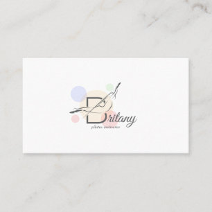 Pilates Letter B Pose   Monogram Letter B Pilates Visitenkarte