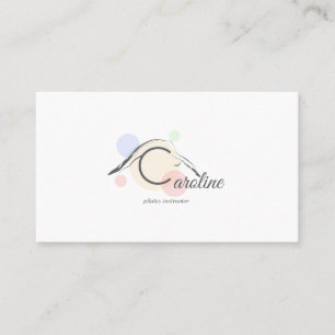 Pilates Letter C-Pose   Monogram Letter C Pilates Visitenkarte