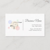 Pilates Letter F Pose | Monogram Letter F Pilates Visitenkarte (Rückseite)