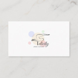 Pilates Letter F Pose | Monogram Letter F Pilates Visitenkarte