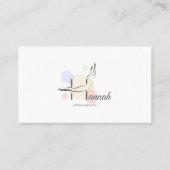Pilates Letter H Pose | Monogram Letter H Pilates Visitenkarte (Vorderseite)