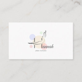Pilates Letter H Pose | Monogram Letter H Pilates Visitenkarte
