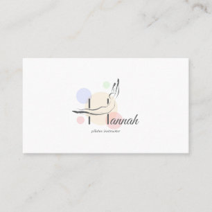 Pilates Letter H Pose   Monogram Letter H Pilates Visitenkarte