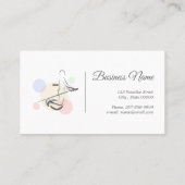 Pilates Letter J Pose | Monogram Letter J Pilates Visitenkarte (Rückseite)