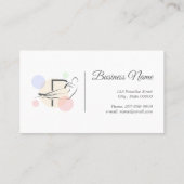 Pilates Letter P-Pose | Monogram Letter P Pilates Visitenkarte (Rückseite)