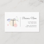 Pilates Letter T Pose | Monogram Letter T Pilates Visitenkarte (Rückseite)