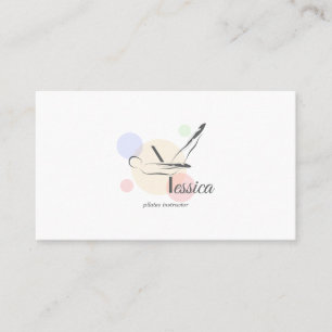 Pilates Letter Y Pose Monogram Letter Y Pilates Visitenkarte