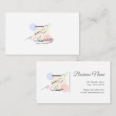 Pilates Letter Z Pose | Monogram Letter Z Pilates Visitenkarte (Vorne/Hinten)