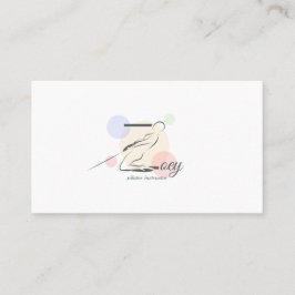 Pilates Letter Z Pose | Monogram Letter Z Pilates Visitenkarte