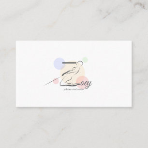 Pilates Letter Z Pose   Monogram Letter Z Pilates Visitenkarte
