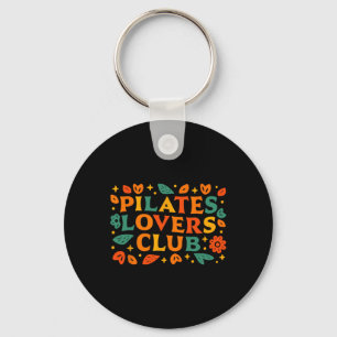 Pilates Liebhaber Club Retro Dekorative Doodles Pi Schlüsselanhänger