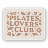 Pilates Liebhaber der Club-Ästhetik Aufkleber (Vorderseite)