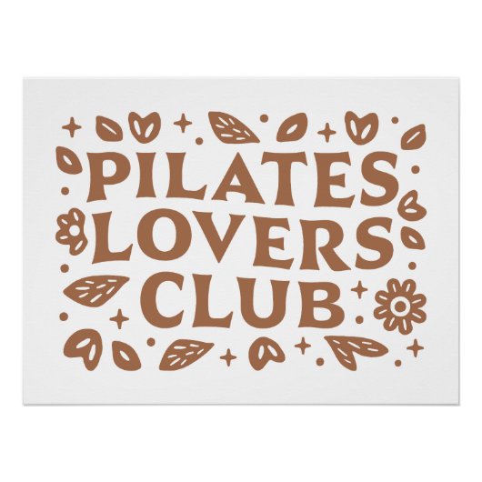 Pilates Liebhaber der Club-Ästhetik Poster (Vorderseite)