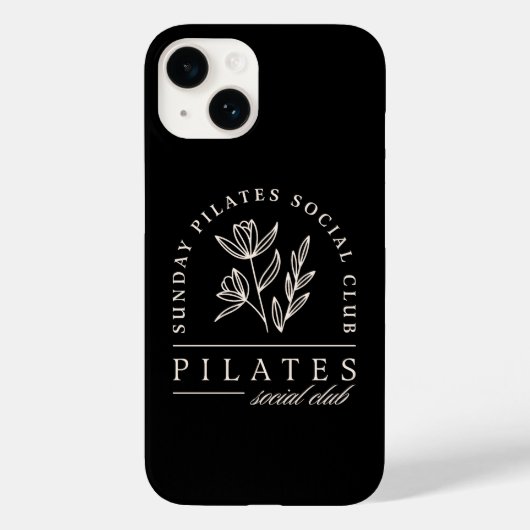 Pilates Liebhaber der Gruppe Sozialklub schwarze Ä Case-Mate iPhone Hülle (Rückseite)