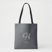Pilates-Liebhaber Florales Monogramm Wasserfarbe g Tasche (Vorderseite)