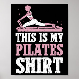 Pilates Liebhaber Frauen Pilates Contrology Yoga Poster