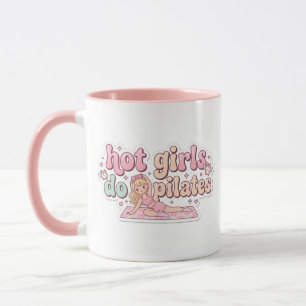 Pilates Mädchen Geschenk Rosa Weiblich Fitness Tas Tasse