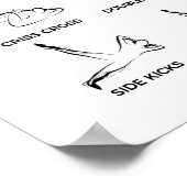 Pilates Mat Übungen Poster (Ecke)