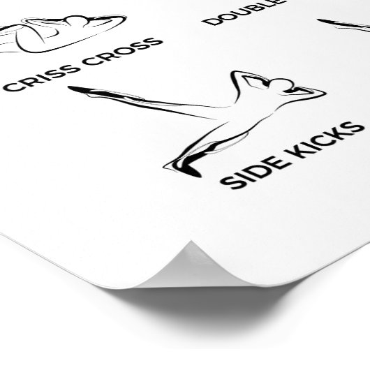 Pilates Mat Übungen Poster (Ecke)