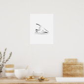 Pilates - Meerjungfrau auf dem Reformer-Plakat Poster (Küche)