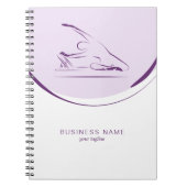 Pilates Meerjungfrau Pose auf dem Reformer | Farbe Notizblock (Vorderseite)