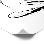 Pilates mermaid Pose Poster (Ecke)