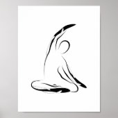 Pilates mermaid Pose Poster (Vorne)