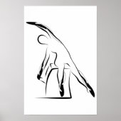 Pilates Mermaid Pose - Wunda Vorsitzende Poster (Vorne)