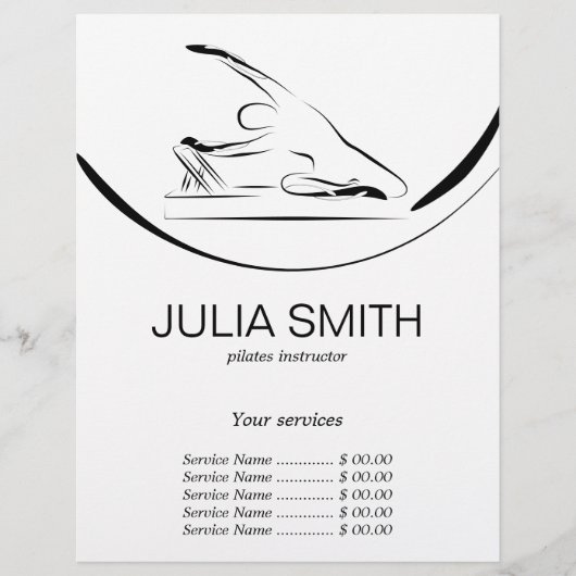 Pilates Mermaid zum Reformer Flyer (Vorne)